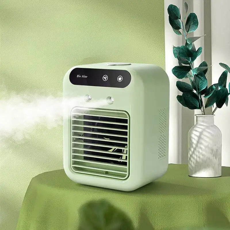 Mini Portable Air Conditioner Cooler Humidifier 2Wind Speed Humidifier Usb Cooling Fan Air Adjustment Fan Office Home Fan